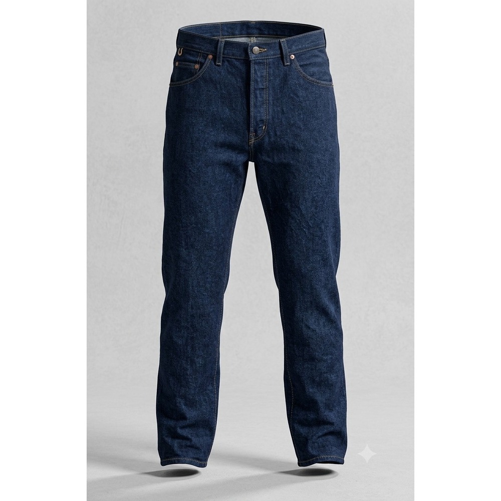 Wrangler Rugged Wear Vintage Fleece Lined Blue Denim Jeans Pants. Size 36x30